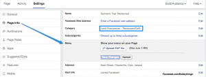 Facebook Pages Menu Setting - Mulley Comms