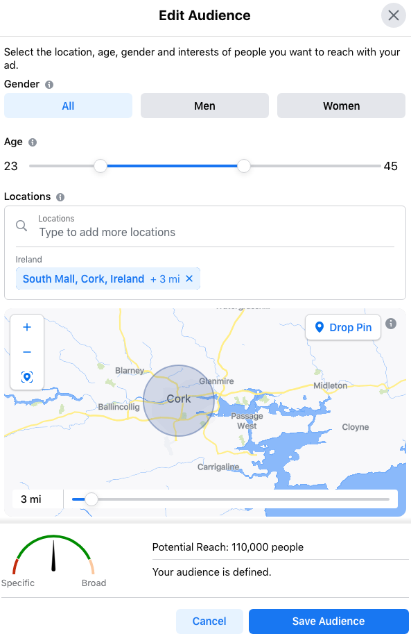 Add your Location - Local Advertising with Facebook and Instagram